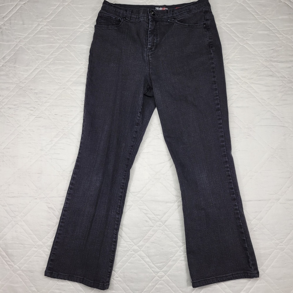 Style‎ & co. tummy control black jeans size 10S